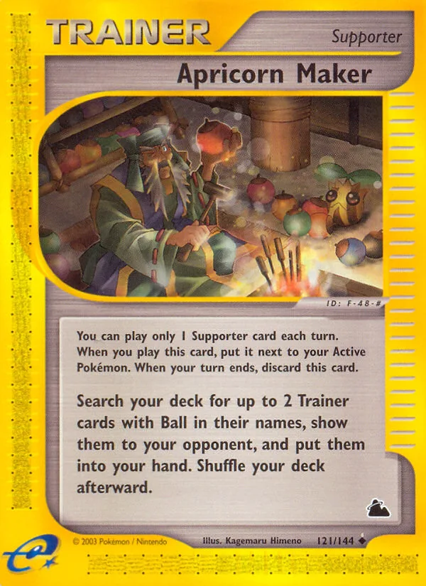 Apricorn Maker #121 Skyridge Pokemon card