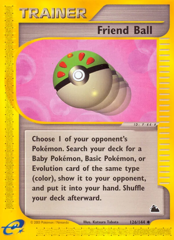Friend Ball #126 Skyridge Pokemon card