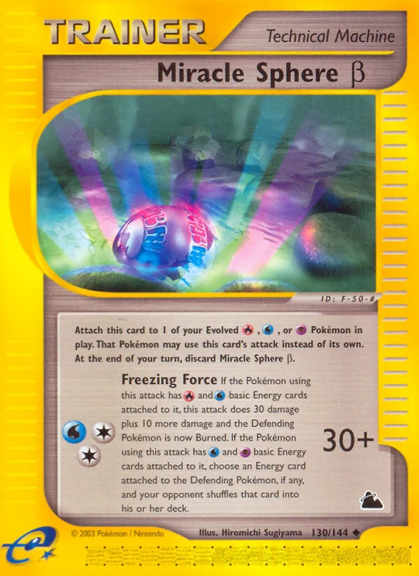 Miracle Sphere β #130 Skyridge Pokemon card