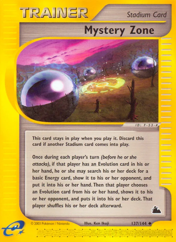 Mystery Zone #137 Skyridge Pokemon card