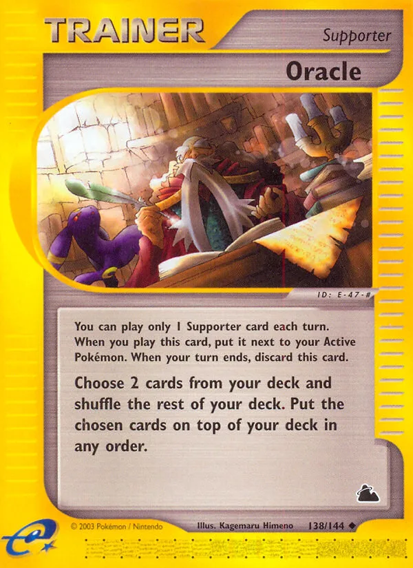 Oracle #138 Skyridge Pokemon card