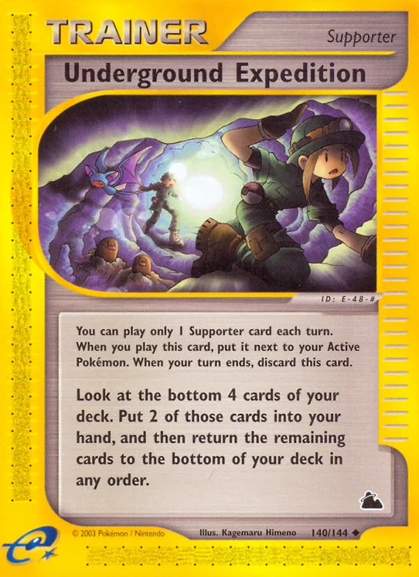 Underground Expedition #140 Skyridge Pokemon card