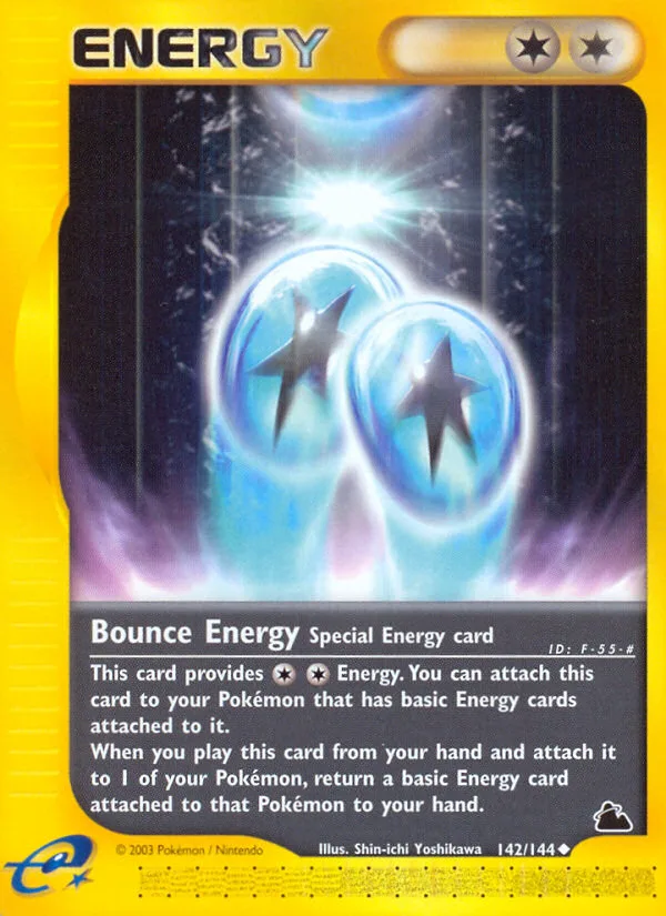 Bounce Energy #142 Skyridge Pokemon card