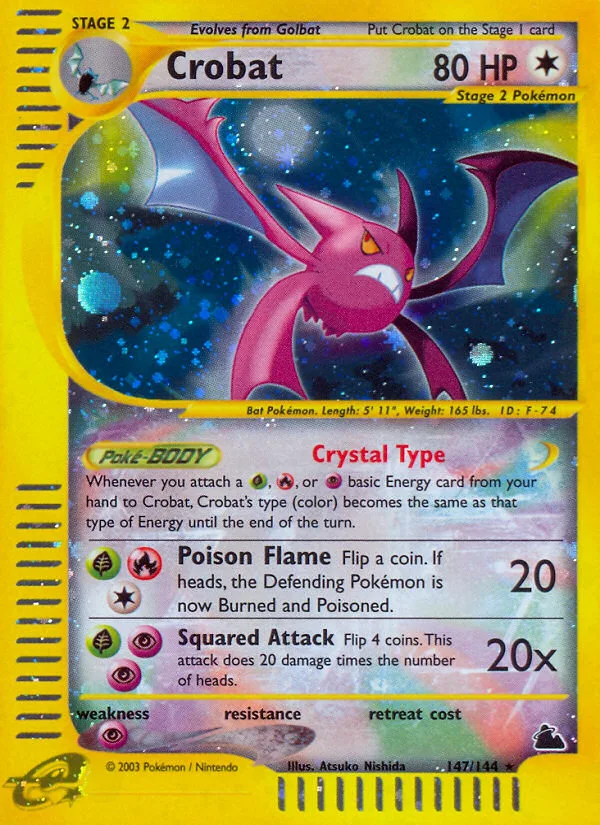 Crobat #147 Skyridge Pokemon card
