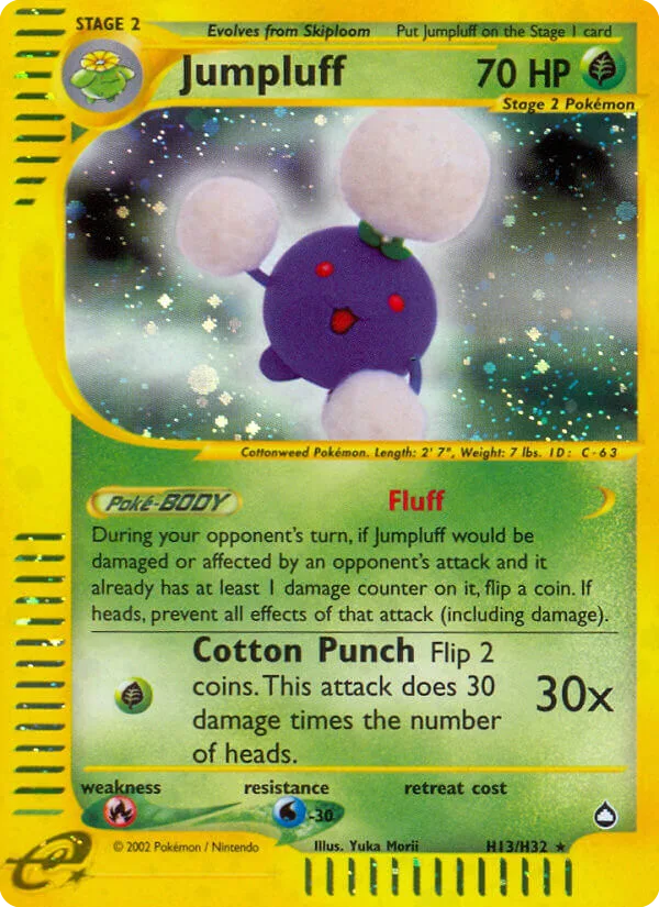 Jumpluff #H13 Aquapolis Pokemon card