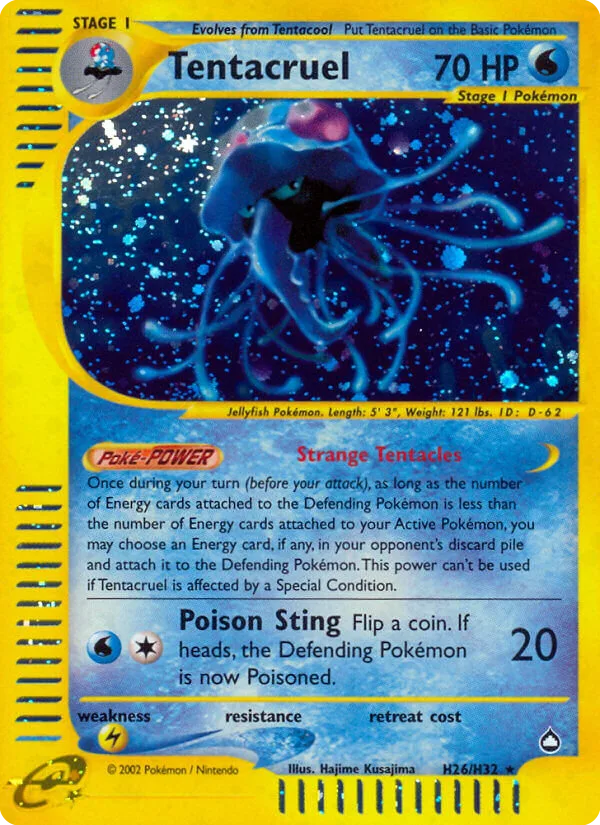 Tentacruel #H26 Aquapolis Pokemon card