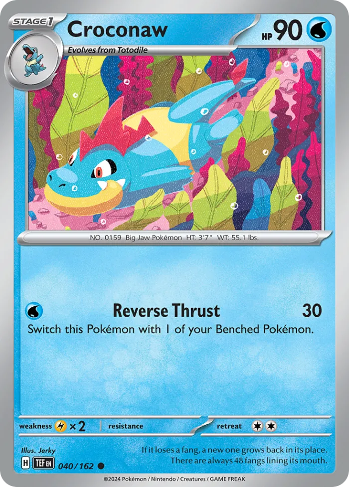 Croconaw #40 Temporal Forces Pokemon card