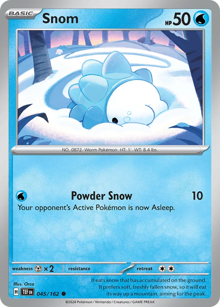 Snom #45 Temporal Forces Pokemon card