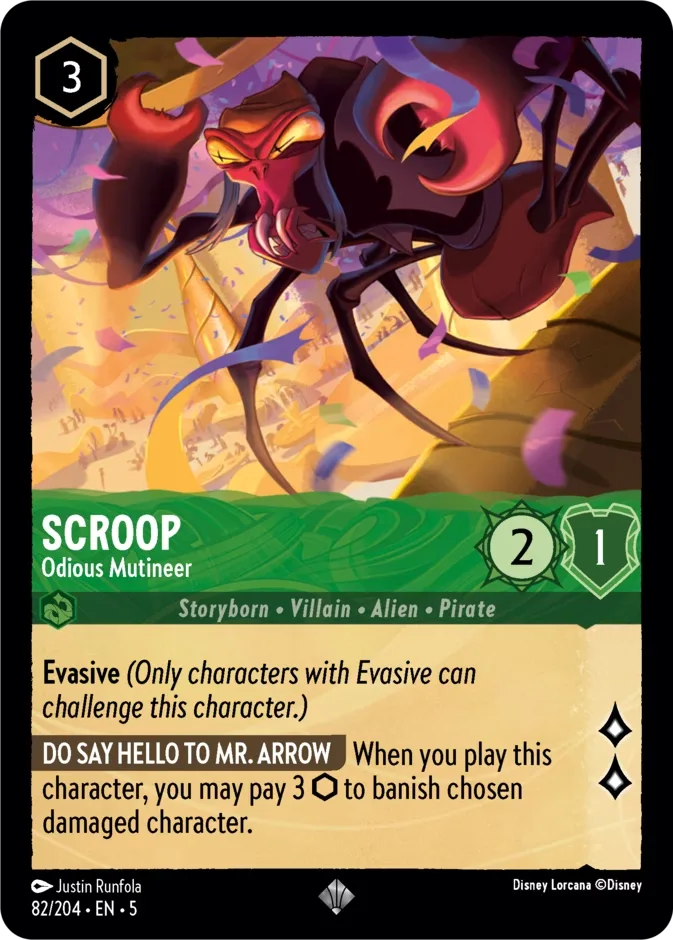 Scroop #82 Shimmering Skies Disney Lorcana card
