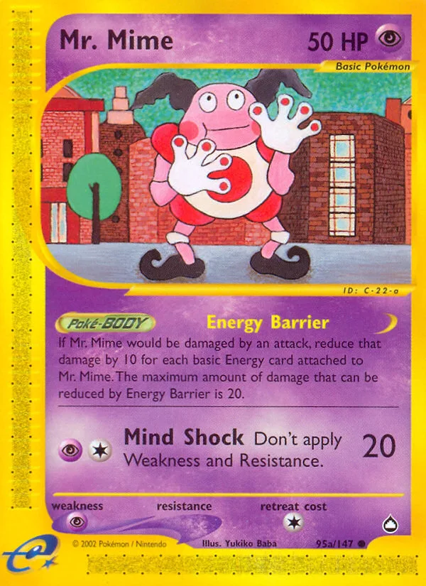 Mr. Mime Aquapolis card