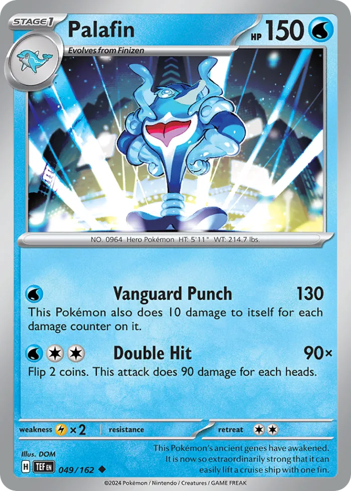 Palafin #49 Temporal Forces Pokemon card