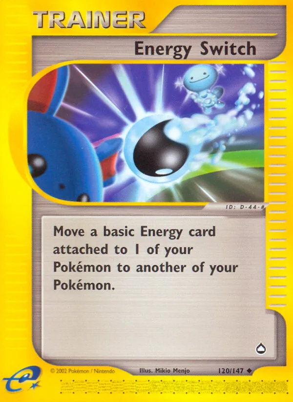 Energy Switch #120 Aquapolis Pokemon card