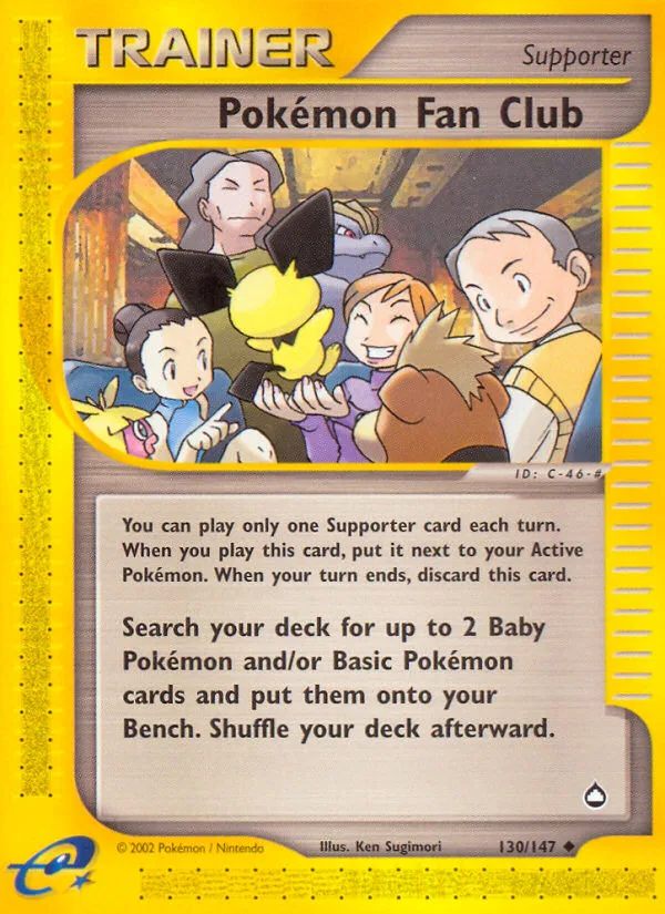 Pokémon Fan Club #130 Aquapolis Pokemon card