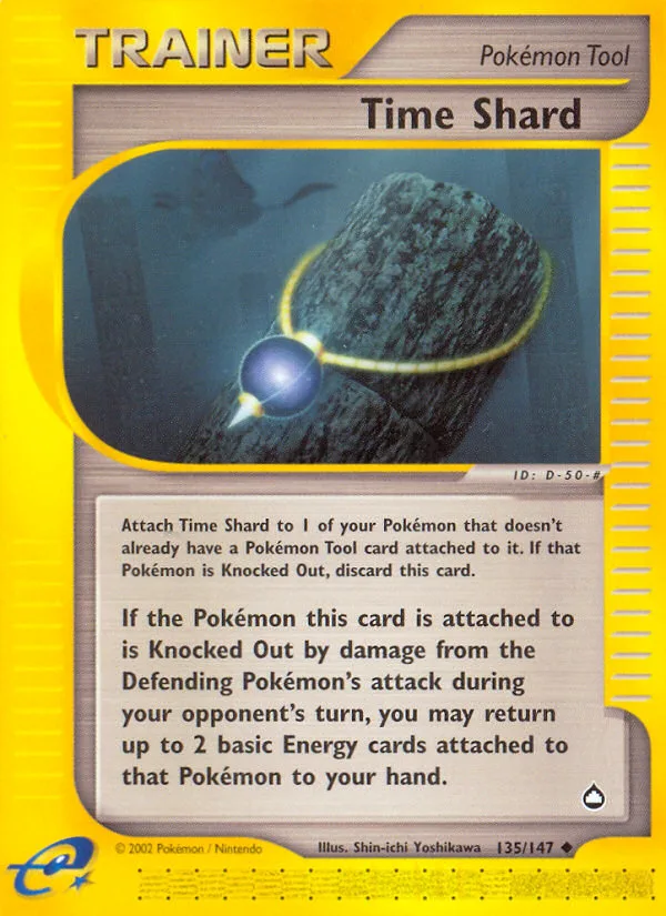 Time Shard #135 Aquapolis Pokemon card