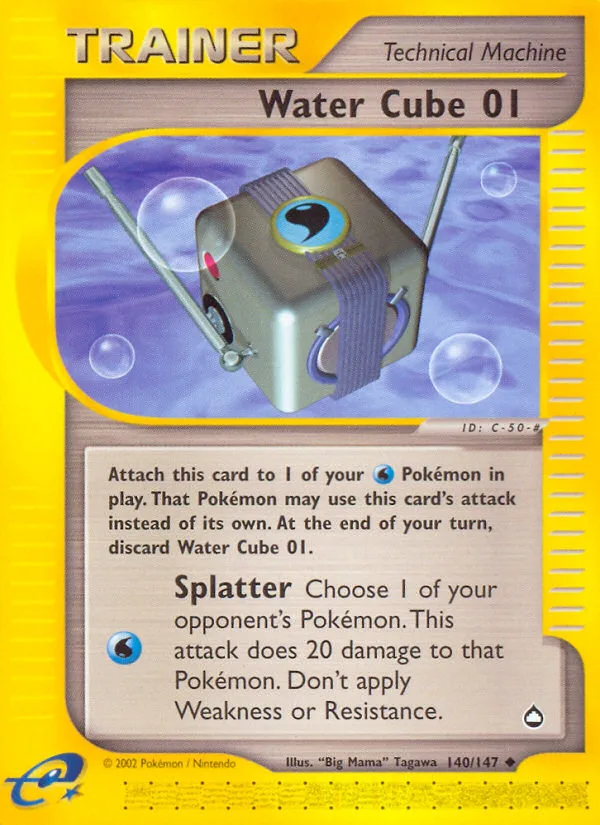 Water Cube 01 #140 Aquapolis Pokemon card