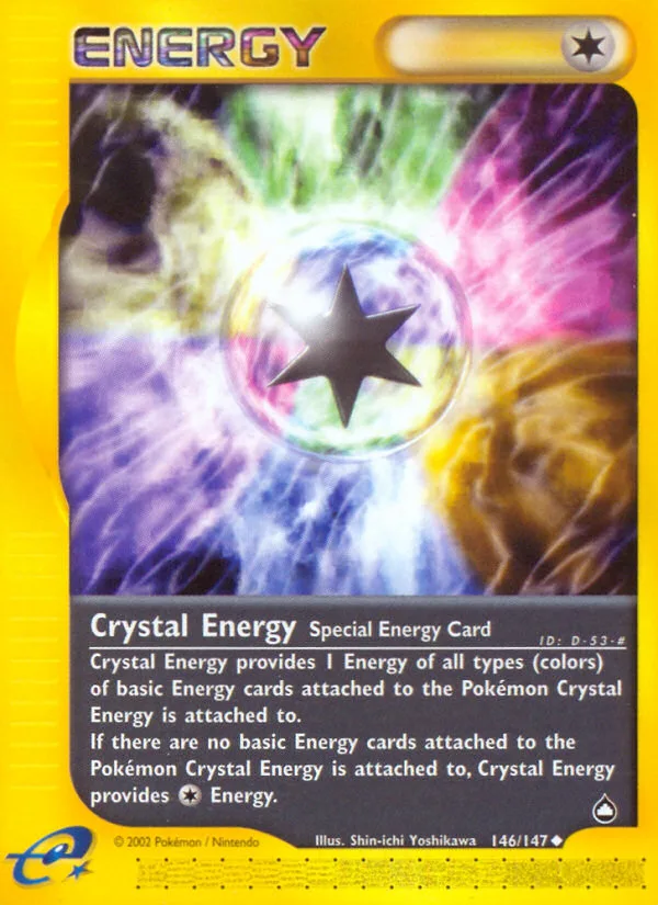 Crystal Energy #146 Aquapolis Pokemon card