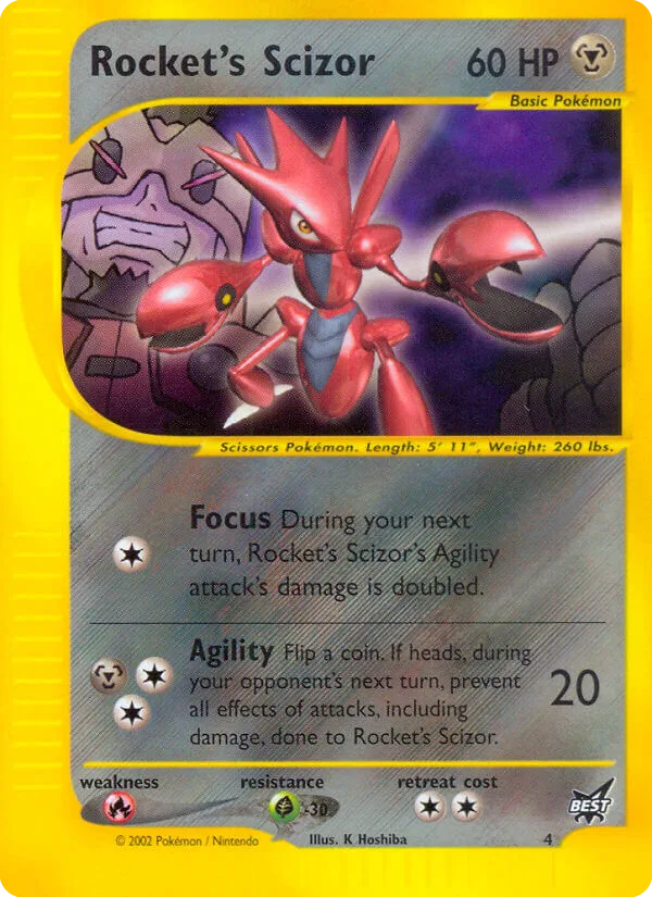 Rocket's Scizor #4 Best of Game Pokemon card