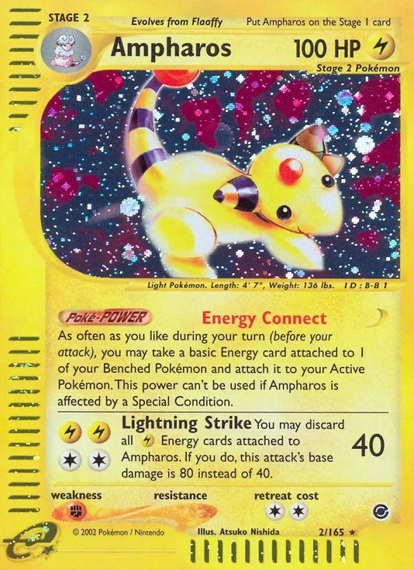 Ampharos #2 Expedition Base Set Pokemon card