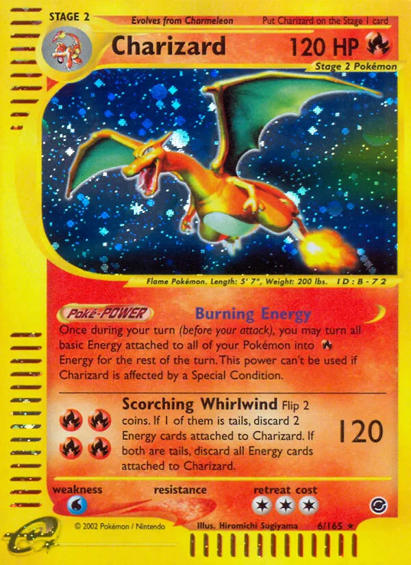 Charizard #6 Expedition Base Set Pokemon card
