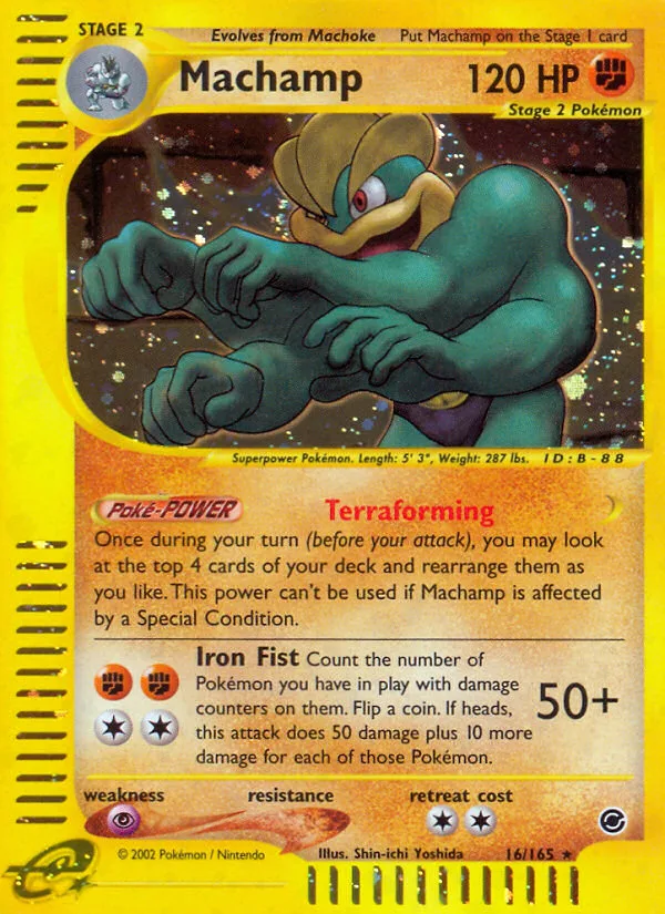 Machamp #16 Expedition Base Set Pokemon card