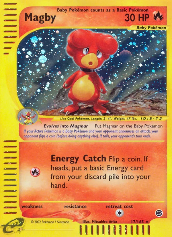Magby #17 Expedition Base Set Pokemon card