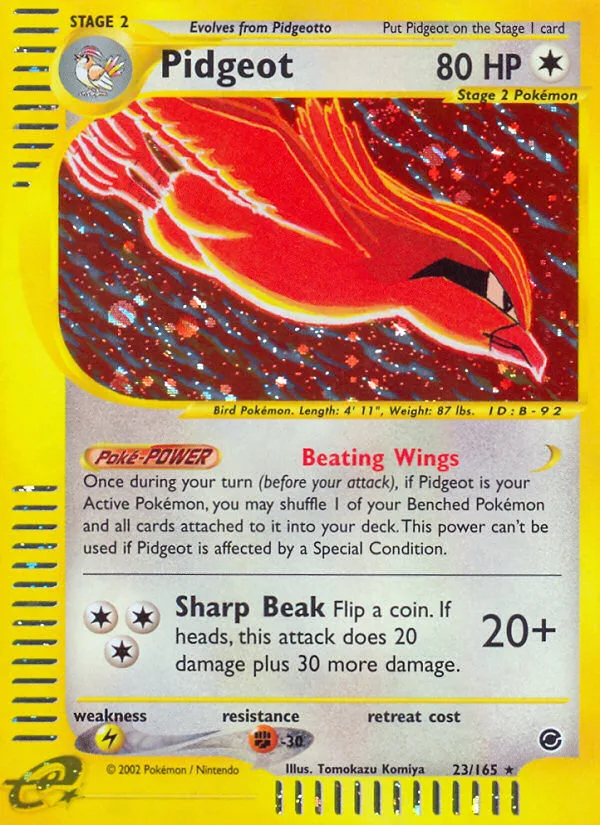 Pidgeot #23 Expedition Base Set Pokemon card