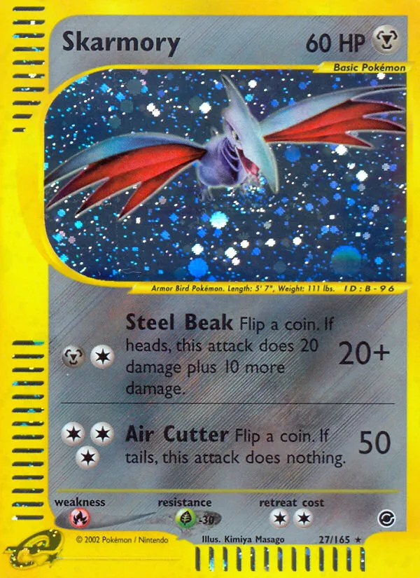 Skarmory #27 Expedition Base Set Pokemon card