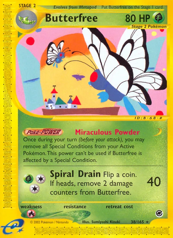 Butterfree #38 Expedition Base Set Pokemon card