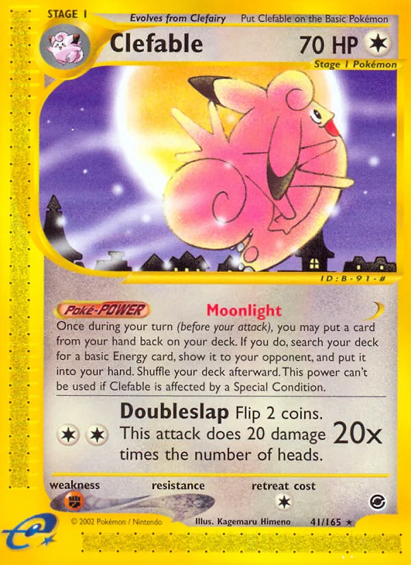 Clefable #41 Expedition Base Set Pokemon card
