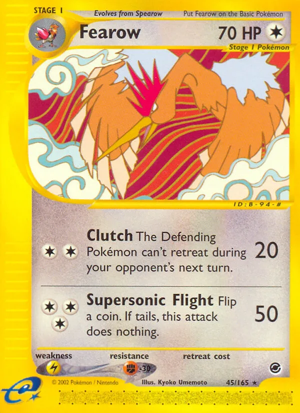 Fearow #45 Expedition Base Set Pokemon card