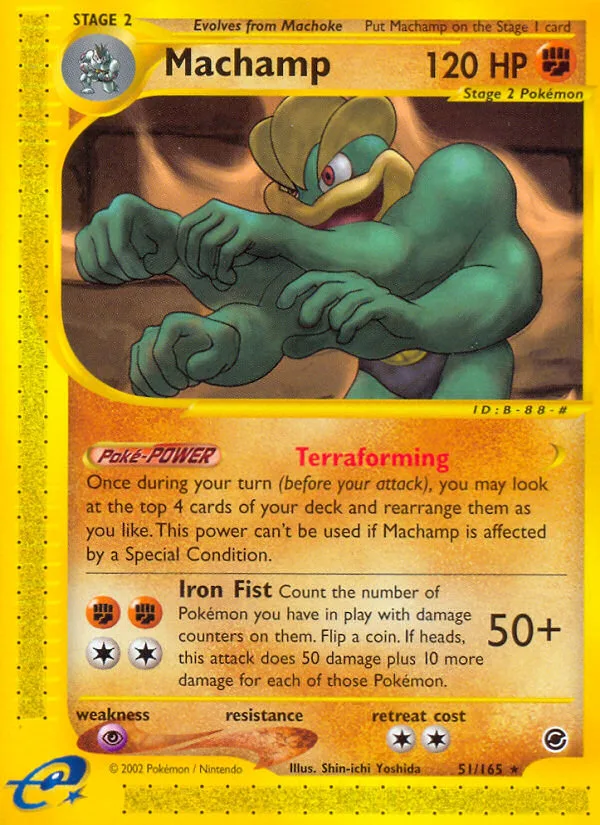 Machamp #51 Expedition Base Set Pokemon card