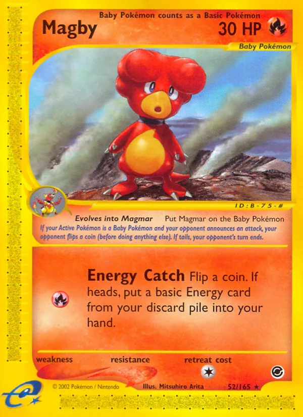 Magby #52 Expedition Base Set Pokemon card