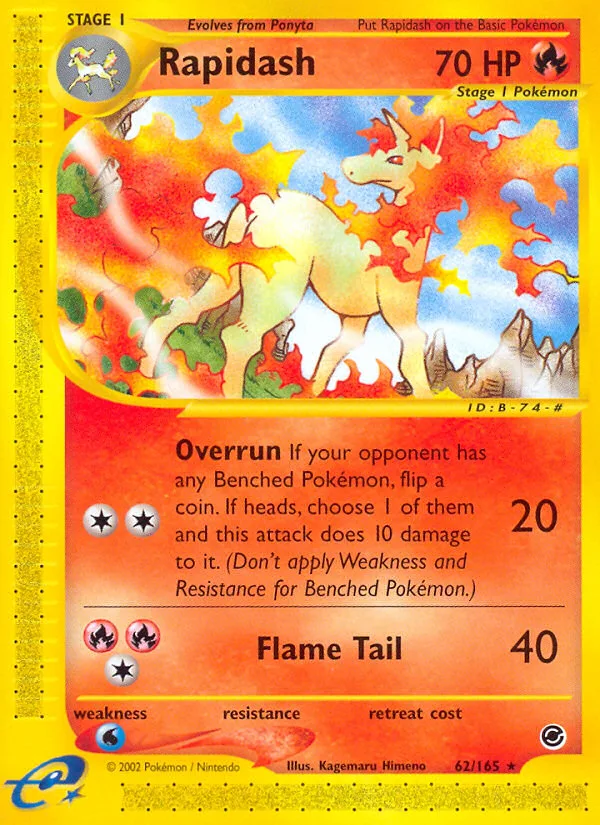 Rapidash #62 Expedition Base Set Pokemon card