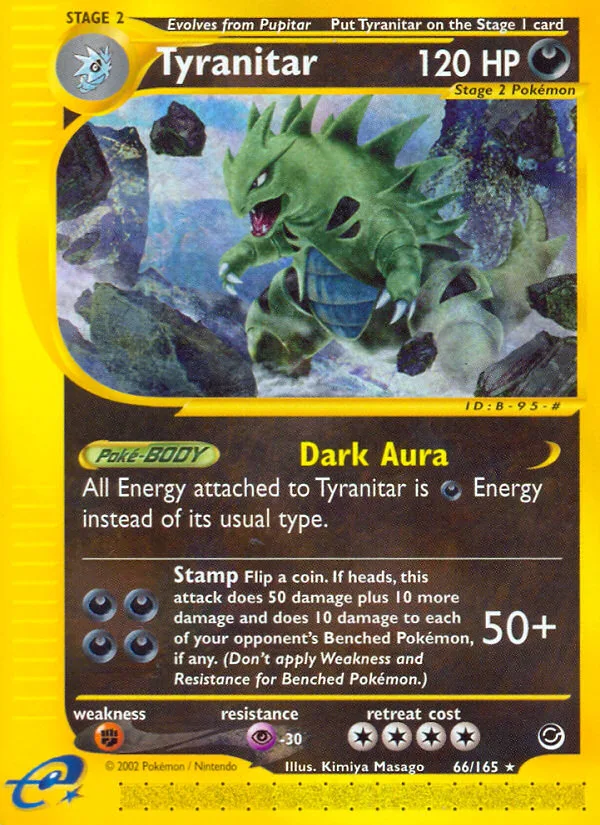 Tyranitar #66 Expedition Base Set Pokemon card