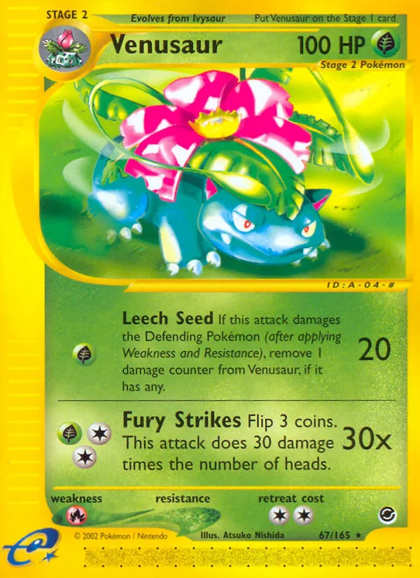 Venusaur #67 Expedition Base Set Pokemon card