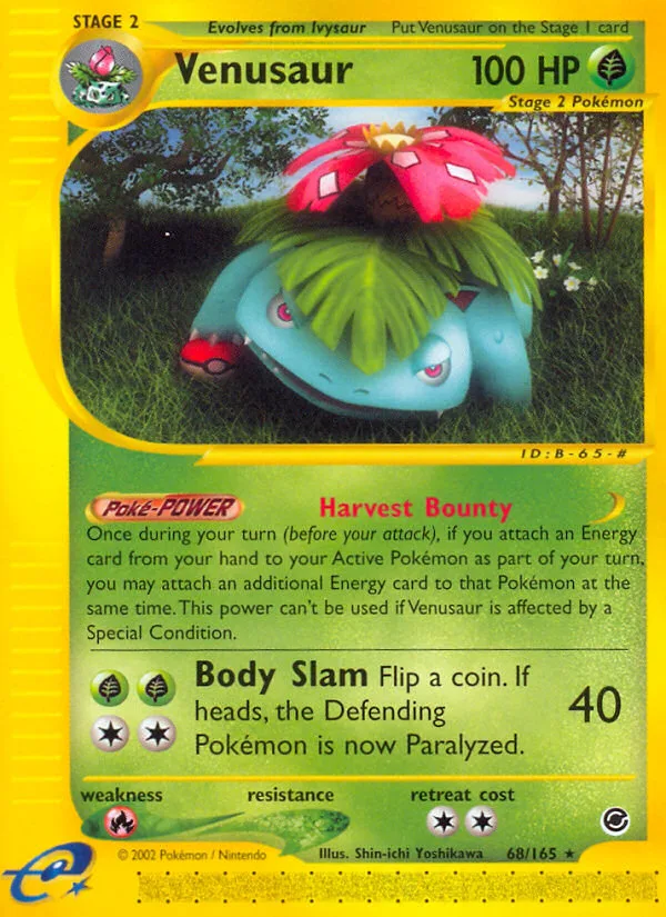 Venusaur #68 Expedition Base Set Pokemon card