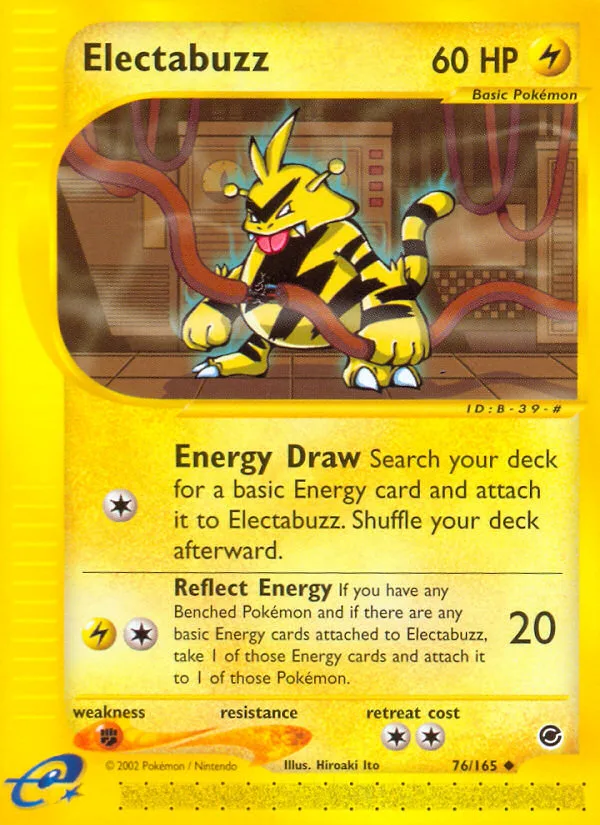 Electabuzz #76 Expedition Base Set Pokemon card