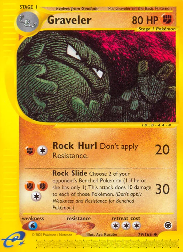 Graveler #79 Expedition Base Set Pokemon card