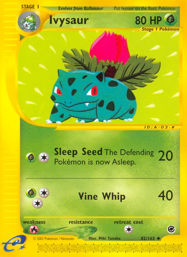 Ivysaur #82 Expedition Base Set Pokemon card