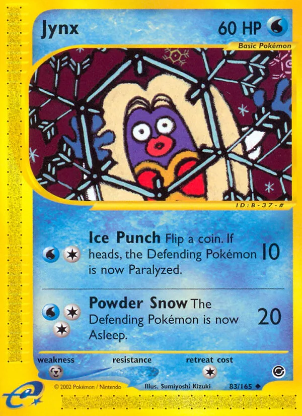 Jynx #83 Expedition Base Set Pokemon card