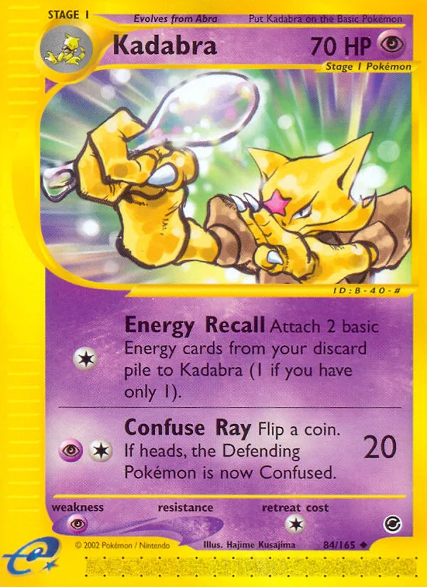 Kadabra #84 Expedition Base Set Pokemon card