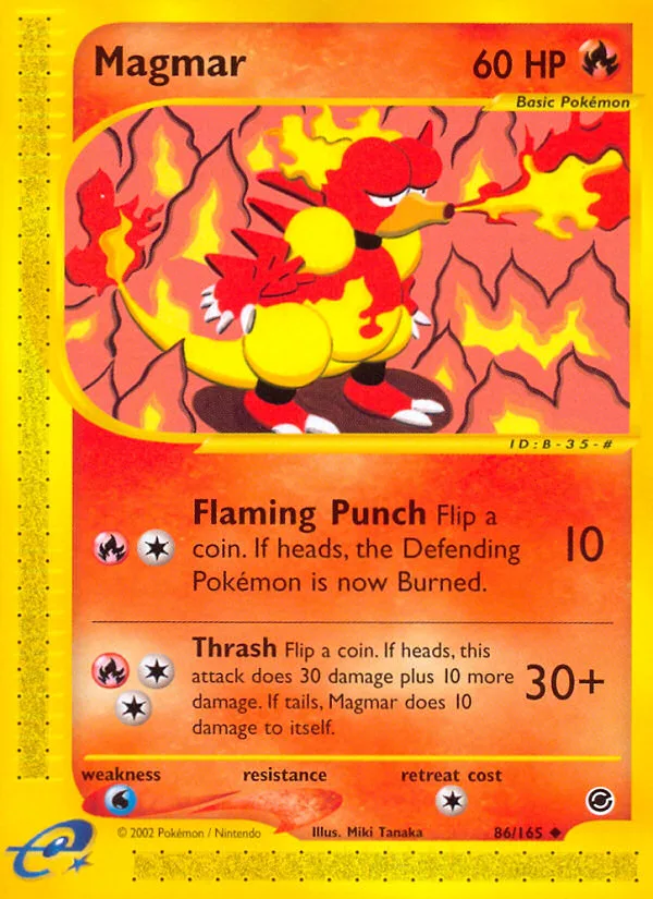 Magmar #86 Expedition Base Set Pokemon card