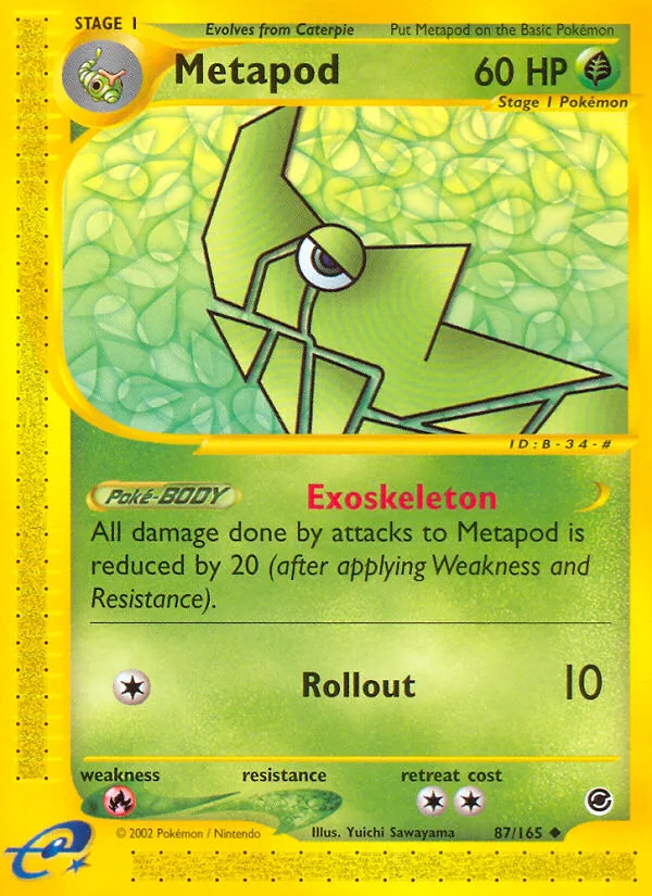 Metapod #87 Expedition Base Set Pokemon card