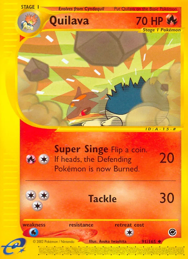 Quilava #91 Expedition Base Set Pokemon card