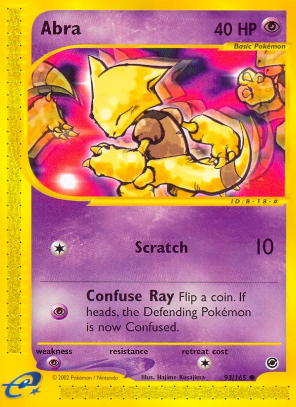 Abra #93 Expedition Base Set Pokemon card