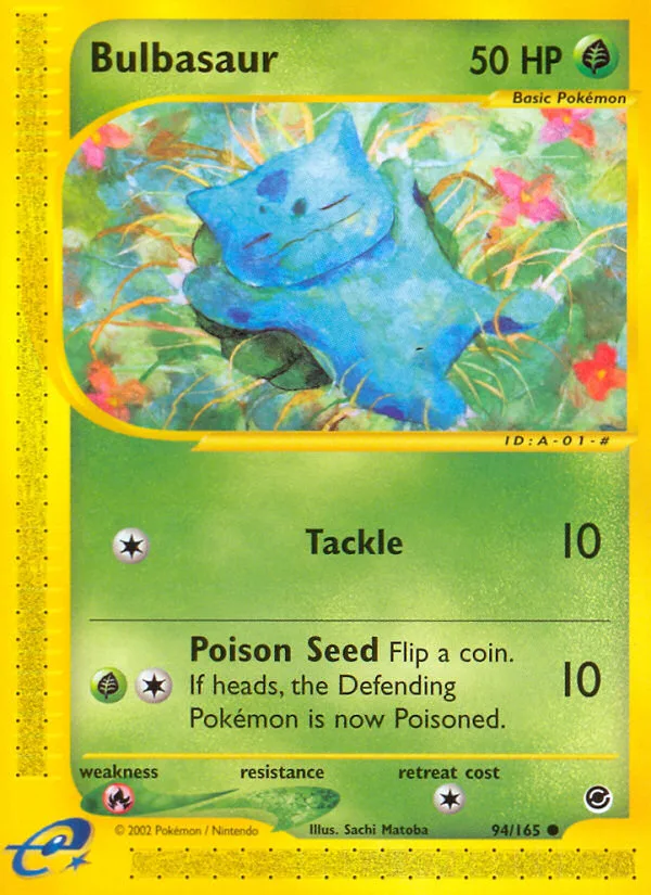 Bulbasaur #94 Expedition Base Set Pokemon card