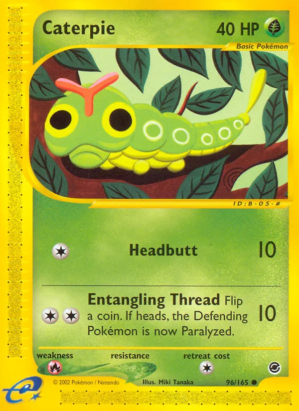 Caterpie #96 Expedition Base Set Pokemon card