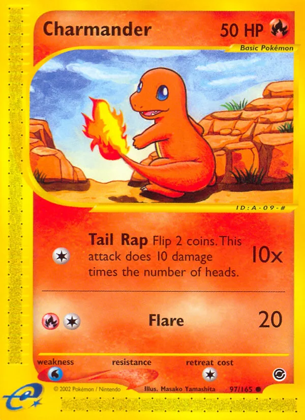 Charmander #97 Expedition Base Set Pokemon card