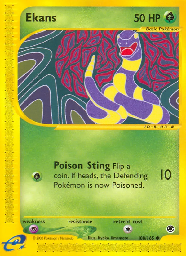 Ekans Expedition Base Set card