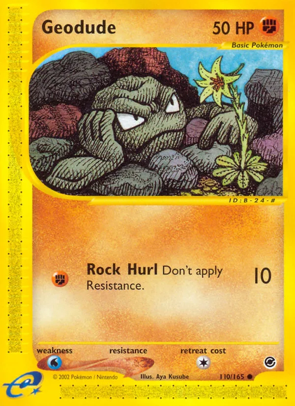 Geodude #110 Expedition Base Set Pokemon card